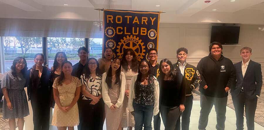 Rotary Scholarship winners and our RYLA Campers who were awarded & showcased at our Annual Rotary Awards Banquet. - Rotary Norwalk / Santa Fe Springs