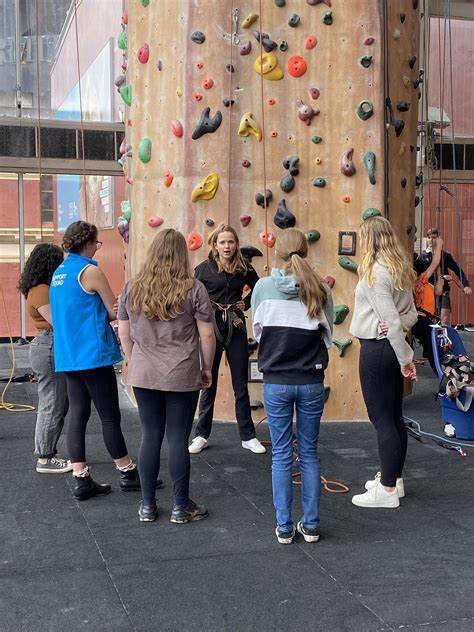 Rock climbing at RYLA camp