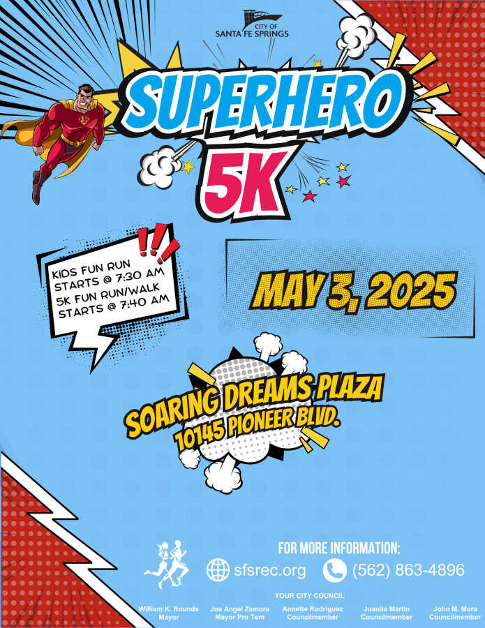 Santa Fe Springs Superhero 5K Run / Walk Santa Fe Springs Superhero 5K Run / Walk