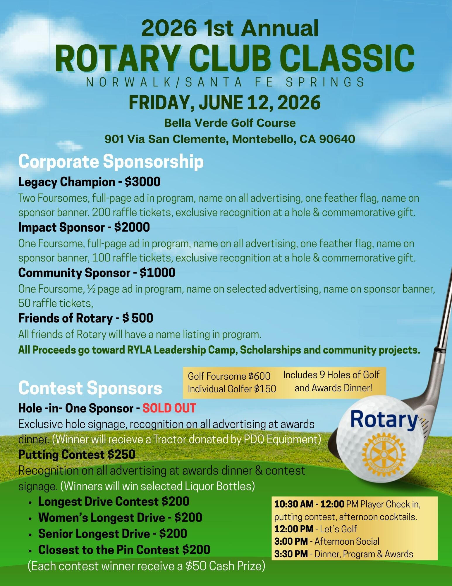1st Annual Rotary Club Classic